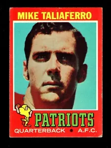 1971 Topps #259 Mike Taliaferro Patriots sehr guter Zustand - Bild 1 von 2