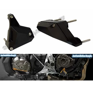 Nero protezione carter motore slider per YAMAHA FZ07 MT-07 Moto Cage XSR700 RM04 - Picture 1 of 6