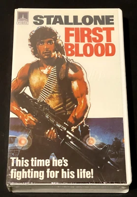 FIRST BLOOD THORN EMI VHS CLAMSHELL FIRST PRINT - Image 1 of 4