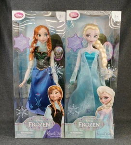 DISNEY STORE Elsa & Anna 2 Singing Dolls Frozen Collection - Unopened Box - Picture 1 of 14