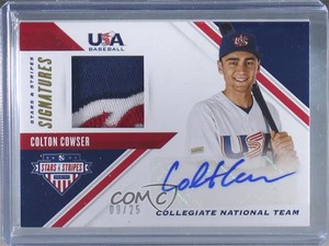 2020 Panini USA Baseball Stars & Stripes Signatures Prime /25 Colton Cowser Auto