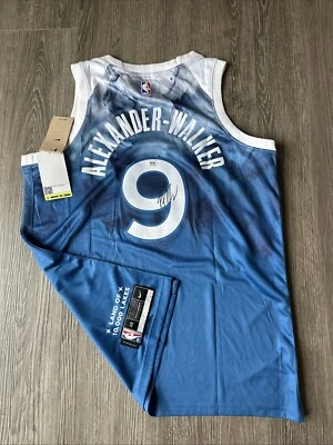 Nickeil Alexander Walker Minnesota Timberwolves Autograph Signed Jersey! Psa Coa - Image 1 of 3