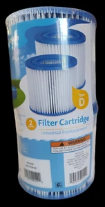 Standsikle Filterkartusche Typ D Universal Pool Ersatz 2 Stück NEU - Bild 1 von 5