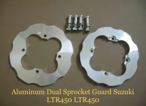 Aluminum Dual Sprocket Guard Suzuki LTR450 LTR 450 Year 2006-14 - Picture 1 of 7