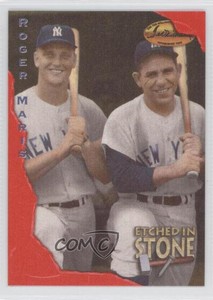1994 Ted Williams Card Company Etched in Stone Red Roger Maris Yogi Berra HOF