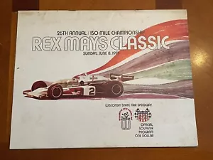 1975 USAC Milwaukee Mile Indy Car Rennprogramm - Bild 1 von 8