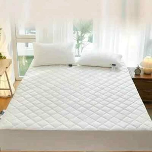 Quilted Mattress Protector Bed Topper Cover Fitted Sheet king size Up 40cm Deep - Picture 1 of 7
