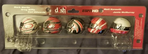 Limited Edition Roush Fenway Racing Dish Network Signature Series Mini Helmets Cover