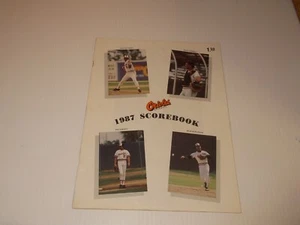 Baltimore Orioles 1987 Baseball Scorebook Progam - Picture 1 of 4