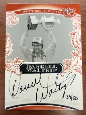 DARRELL WALTRIP 2021 SPORTKINGS VOLUME 2 RED SIGNED AUTO #D 39/50 - Image 1 of 2