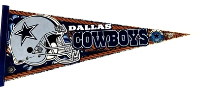 Vintage Dallas Cowboys Football Pennant Banner Felt WinCraft NFL 28" in - Image 1 of 4