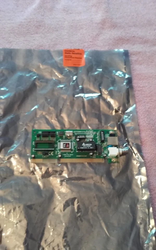 Delta 16 Bit ISA Ethernet and Coax Network Lan Card  Vintage - Image 1 of 1