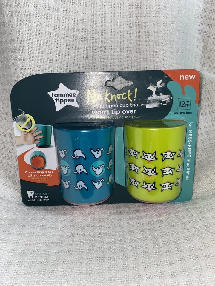 Tommee Tippee 2-pack No Knock Training Feeding Cups 12 Months Dog Puppy