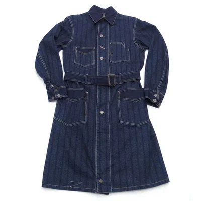 Double RL Shop denim Coat S jacket Limited Edition Striped indigo rare SK1941 - Image 1 of 4