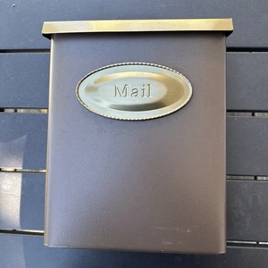 Architectural Mailboxes Medium Bronze Wall Mount Mailbox Steel - Missing Key - Picture 1 of 4
