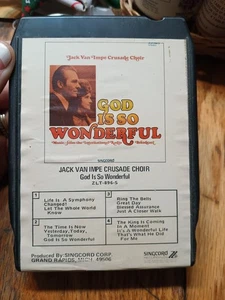 Vintage 8 Track Tape Jack Van Impe Crusade Choir God Is So Wonderful ZLT-896-S - Bild 1 von 4