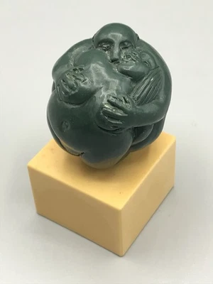 Seltene Kamasutra Skulptur Liebendes Paar Kugel Bakelit Alt Antik Rarität - Bild 1 von 4