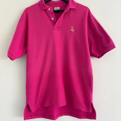 Ruff Hewn Mens Polo Size Medium Pink Vintage Short Sleeve 100% Cotton USA - Image 1 of 4