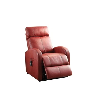 ACME Ricardo Reclinable con Elevador Eléctrico, Rojo PU Contemporáneo/Casual Rojo PU Foto 1 de 2