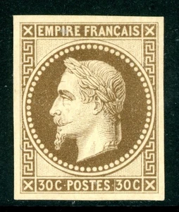 France 1871 Colonies General Issues 30¢ Brown Scott #13 Mint G74 - Picture 1 of 6