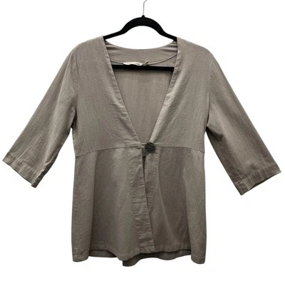Soft Surroundings Jacket Womens PXS Button Front Lightweight Layering Top - Image 1 of 4