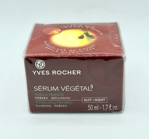 Yves Rocher Serum Vegetal 3 Night Wrinkles Firmness Plumping Cream 1.7 Oz SEALED - Picture 1 of 4