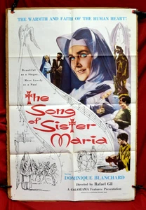 Póster de película vintage de una hoja * La canción de la hermana María * 27 por 41 - Imagen 1 de 15