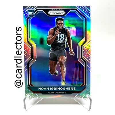 2020 Panini PRIZM Football NOAH IGBINOGHENE #340 RC Silver PRIZM SP DOLPHINS - Image 1 of 2