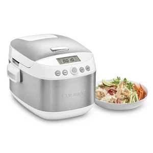 Cuisinart Silver White Rice Slow Cooker Discontinued 10 Cup Grain Multicooker - Picture 1 of 13