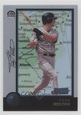 1998 Bowman Chrome International Todd Helton #119 HOF - Image 1 of 2