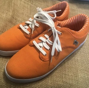 Men’s 12 Orange Canvas Sneakers Spectro by Vlado - Picture 1 of 6