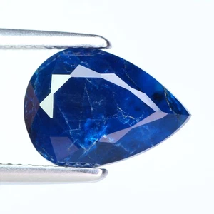 4,46Ct Selten! Brizzling Pear 13,7 x 9,8 mm 100% Natur Royal Blue Germany HAUYN - Bild 1 von 5