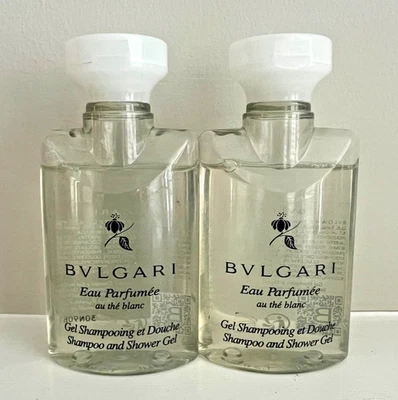 Juego de 2 champú y gel de ducha Bvlgari au the blanc (té blanco) 1,3 oz/ea Foto 1 de 2