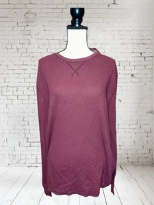 Old Navy Herren Thermo Hemd Burgund Langarm Gr. XXL Freizeit Oberteil Baumwolle Bld - Bild 1 von 3