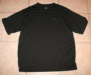 Nike Mens XL Fit Dry Short Sleeve Black Athletic Work Out Shirt - Picture 1 of 2