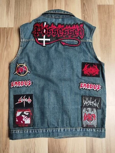 Metal Battle Kutte Metallica Iron Maiden Kiss Kutte Aufnäher Patch - Bild 1 von 9