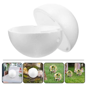 Blank Foam Ball Craft Ball Art Decoration Foam Ball DIY Hollow Ball Wedding - Picture 1 of 12