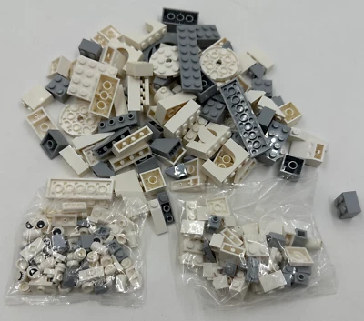 NEW LEGO Assorted Bulk Brick Pack: White + Light Gray - Image 1 of 2