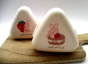 2024 New Seria Onigiri case 2pcs rabbit strawberry For Lunch Box Bento - Picture 1 of 5