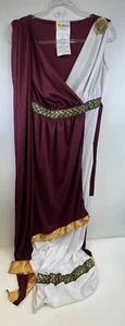 California Costumes White Maroon Athenian / Greek Goddess Costume Womens Size M - Picture 1 of 12