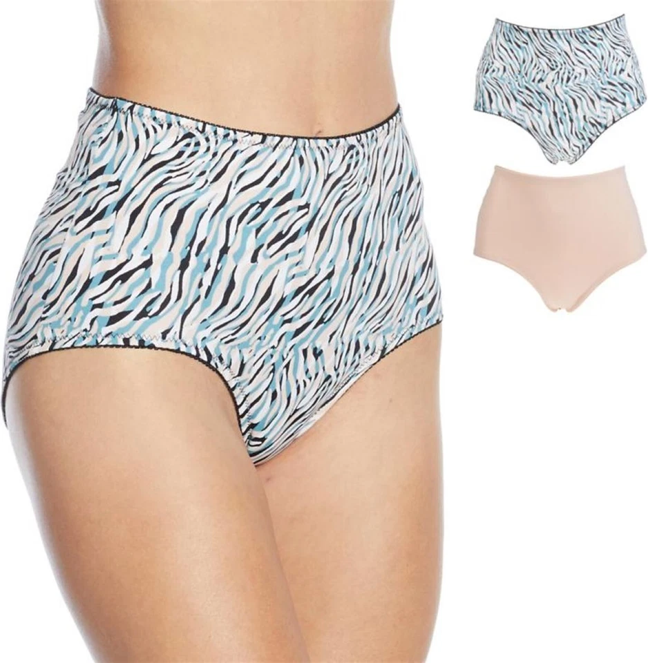 Rhonda Shear 2 piezas calzoncillo suavizante multi cebra rosa polvoriento 2X nuevo sin etiquetas (851) Foto 1 de 1