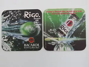 Cerveza Posavasos ~ Bacardi Ron Rigo Mezclado Con Puro Cales Y Soda ~ De Cuba - Bild 1 von 1