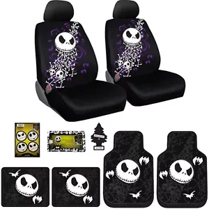 9 Pieces Nightmare Before Christmas Jack Skellington Car Truck SUV Seat Cover... - Picture 1 of 7
