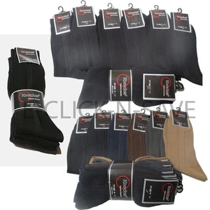 Venta al por mayor Lote Calcetines de Vestir Knocker Hombre Acantillados Negros Surtidos Informales 9-11 10-13 - Imagen 1 de 4