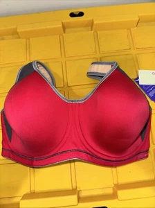 Freya Sports Bra Womens 34G Red Gray Underwired Moulded Active Sonic AA4892HON - Picture 1 of 12