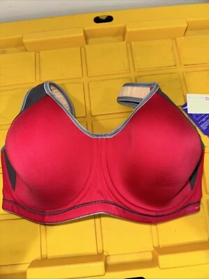 Sujetador deportivo Freya para mujer 34G rojo gris con aros moldeado Active Sonic AA4892HON Foto 1 de 4