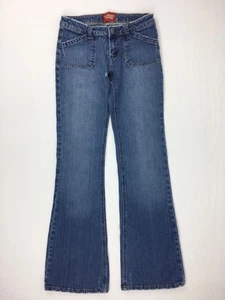 Jeans donna Guess blu indaco denim bootcut cotone spandex casual 27x32 taglia 26 - Foto 1 di 9