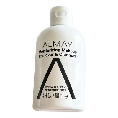 Almay Moisturizing MAKEUP REMOVER & FACE CLEANSER 4oz Bottle Fragrance Free - Image 1 of 4