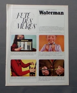 PUB PUBLICITE ANCIENNE ADVERT CLIPPING 250917 / STYLOS WATERMAN DE PREFERENCE - Imagen 1 de 1