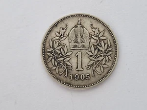 Österreich 1 Corona 1905 - Franz Joseph I - Silber - Bild 1 von 2